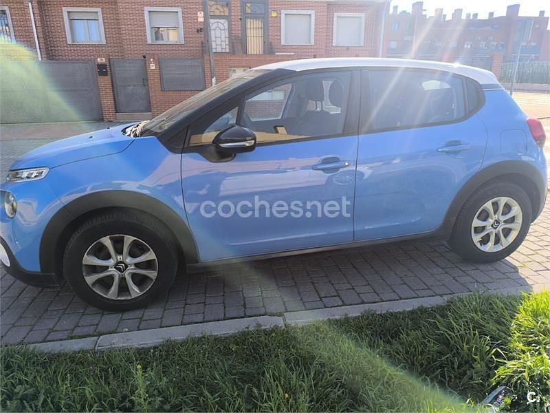 Käytetty Citroën C3 Feel 82 HP (60 kW) 2017 Sininen Sedan