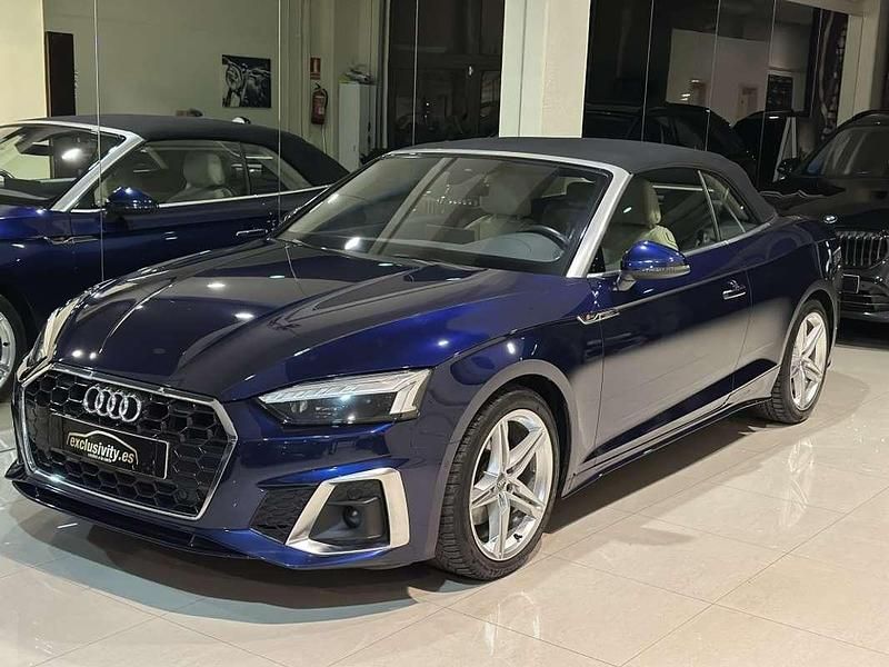 Usado Audi A5 Cabriolet S-Line 190 CV (139 kW) 2020 Azul Descapotable