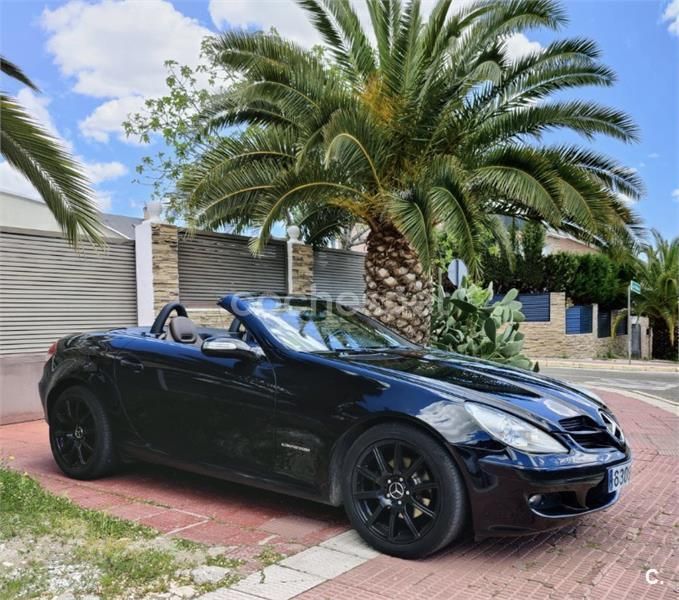 Negro Usado 2006 Mercedes SLK200 Descapotable | 9900 € (Precio justo) - Imagen 1/4