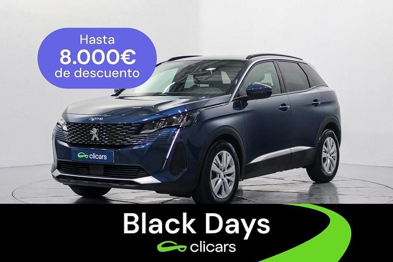 Azul Usado 2021 Peugeot 3008 Style SUV | 19.490 € (Precio justo) - Imagen 1/4