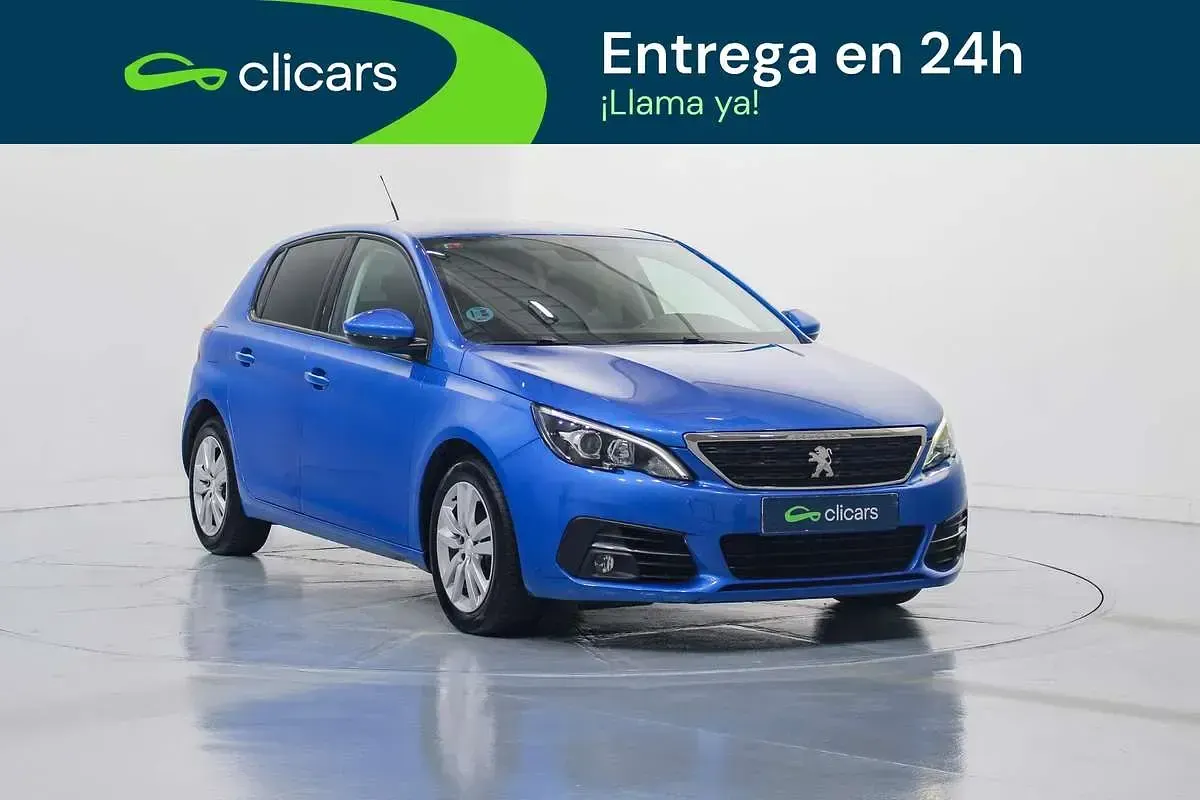 Usado Peugeot 308 Active 99 CV (72 kW) 2020 Azul Utilitario