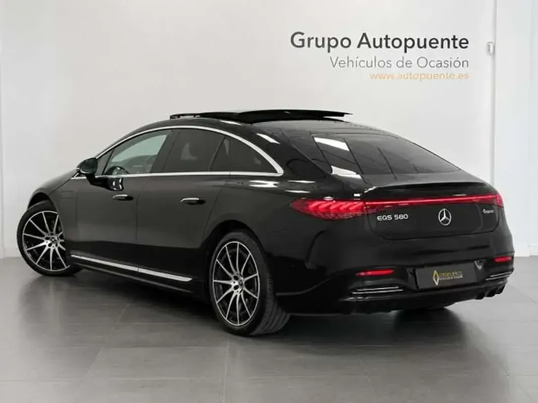 Usado Mercedes EQS580 384 kW (523 CV) 2022 Negro Berlina