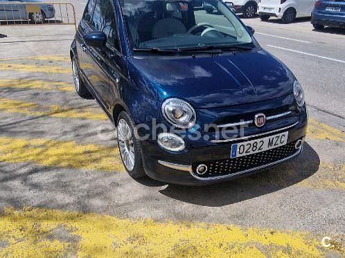 Usado Fiat 500 Lounge 95 CV (69 kW) 2017 Azul Berlina