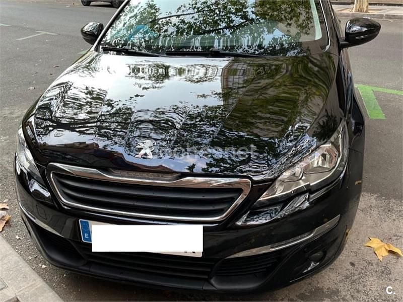 Negro Usado 2016 Peugeot 308 Active Berlina | 6900 € (Buen precio) - Imagen 1/4