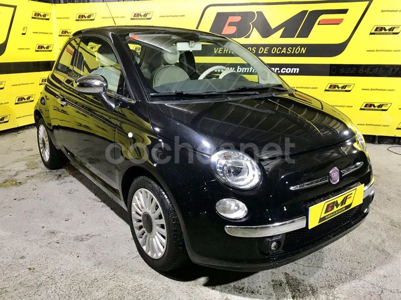 Negro Usado 2010 Fiat 500 Lounge Berlina | 7500 € (Precio justo) - Imagen 1/4