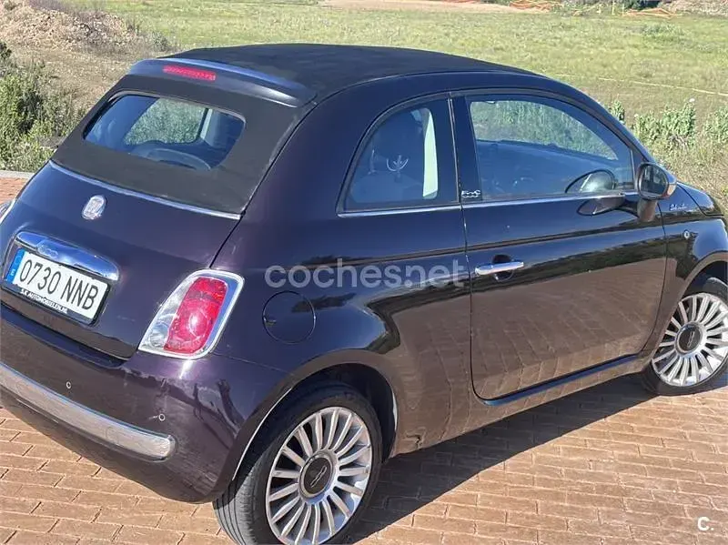 Usado Fiat 500C Lounge 85 CV (62 kW) 2012 Negro Descapotable