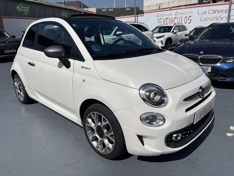 Blanco Usado 2022 Fiat 500C Sport Descapotable | 11.490 € (Precio justo) - Imagen 1/4