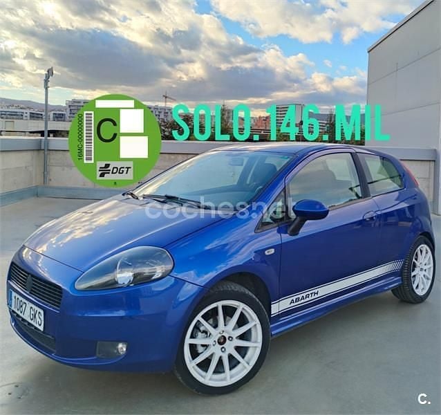 Usado Fiat Punto Sport 95 CV (69 kW) 2009 Azul Utilitario