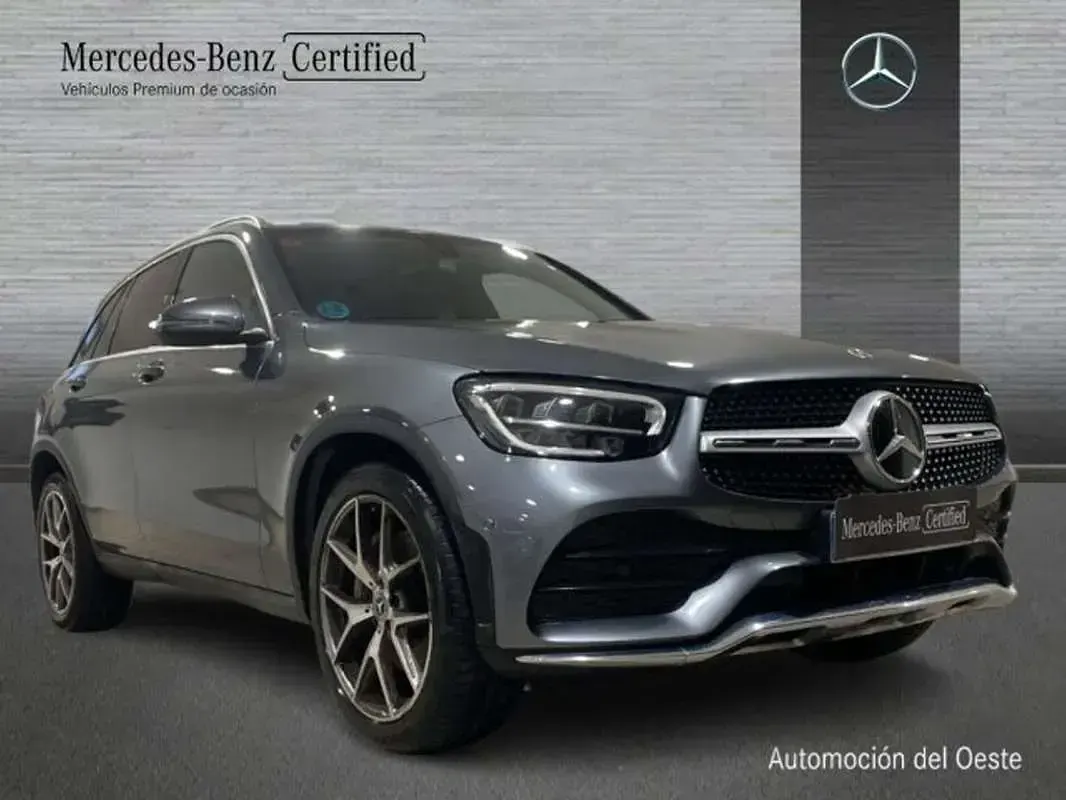 Usado Mercedes GLC220 AMG line 196 CV (144 kW) 2021 Gris SUV