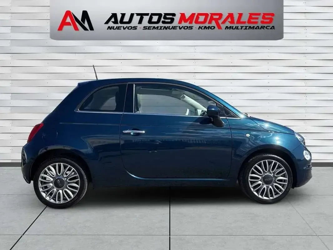 Usado Fiat 500 Lounge 69 CV (50 kW) 2018 Azul Utilitario