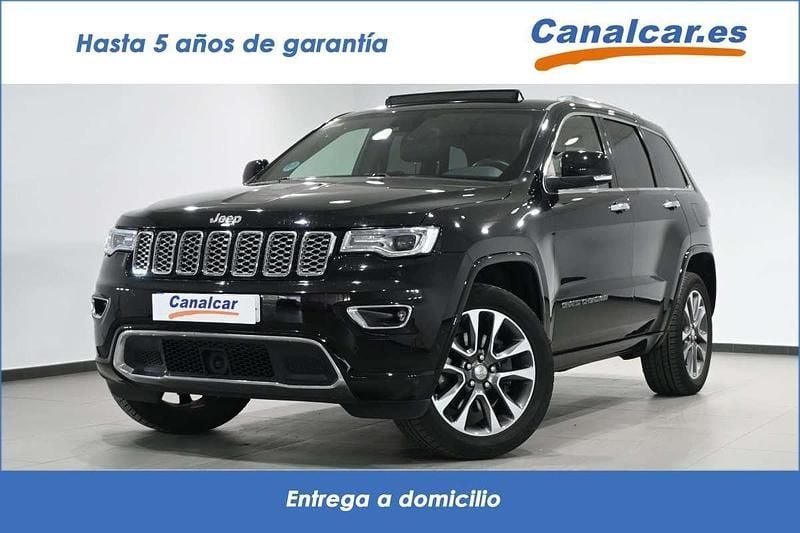 Negro Usado 2018 Jeep Grand Cherokee Overland SUV | 28.235 € (Buen precio) - Imagen 1/4