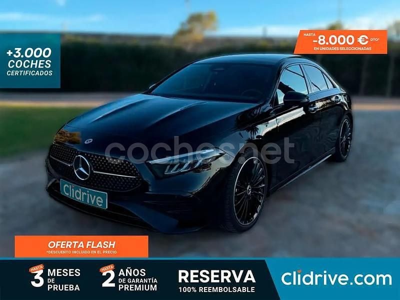 Negro Usado 2024 Mercedes A200 Berlina | 34.490 € (Precio justo) - Imagen 1/3