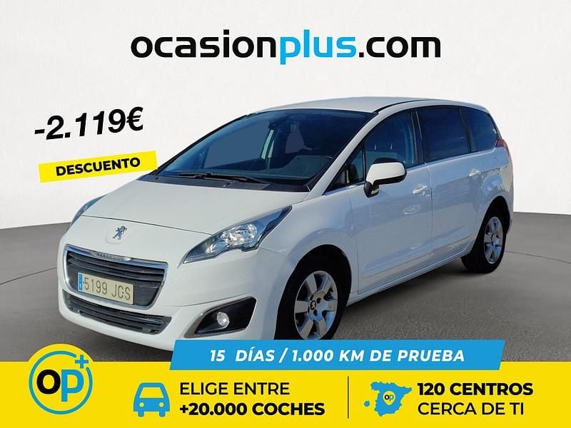 Blanco Usado 2015 Peugeot 5008 Active Monovolumen | 8082 € (Precio justo) - Imagen 1/4