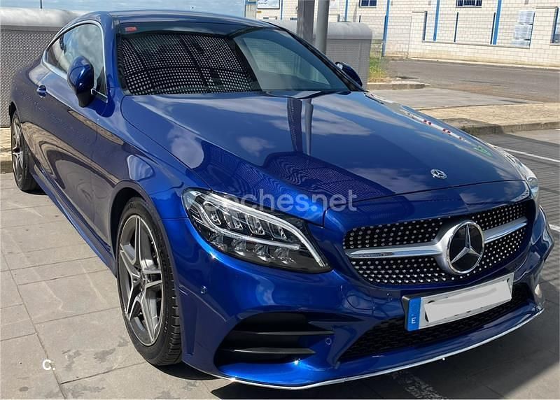 Usado Mercedes C220 194 CV (142 kW) 2018 Azul Coupe