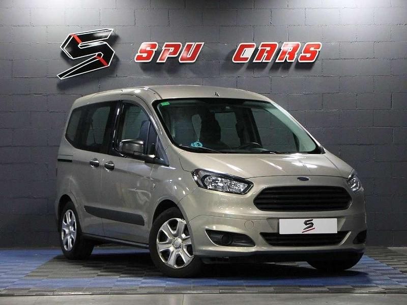 Gris Usado 2015 Ford Tourneo Courier Ambiente Monovolumen | 11.500 € (Precio justo) - Imagen 1/4