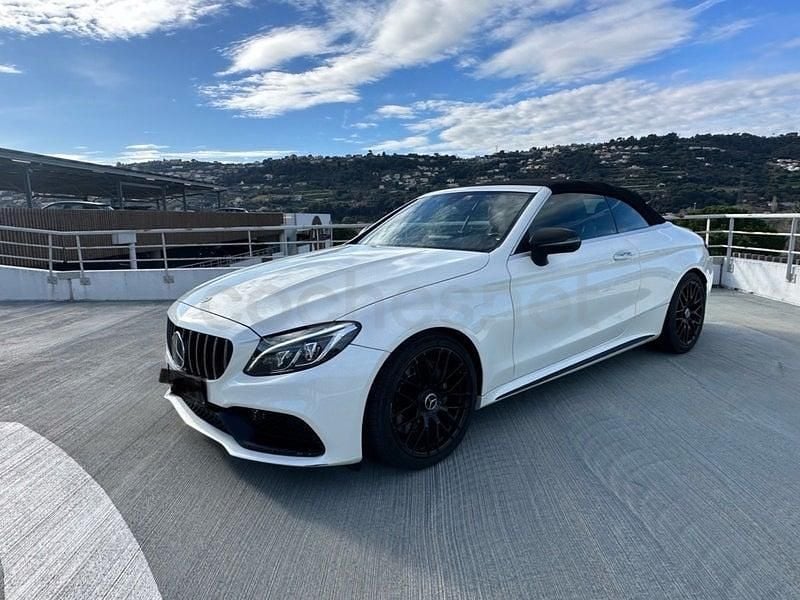 Usado Mercedes C63 AMG 476 CV (350 kW) 2017 Blanco Descapotable