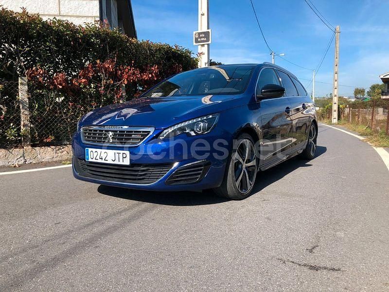 Usado Peugeot 308 SW GT 180 CV (132 kW) 2016 Azul Familiar