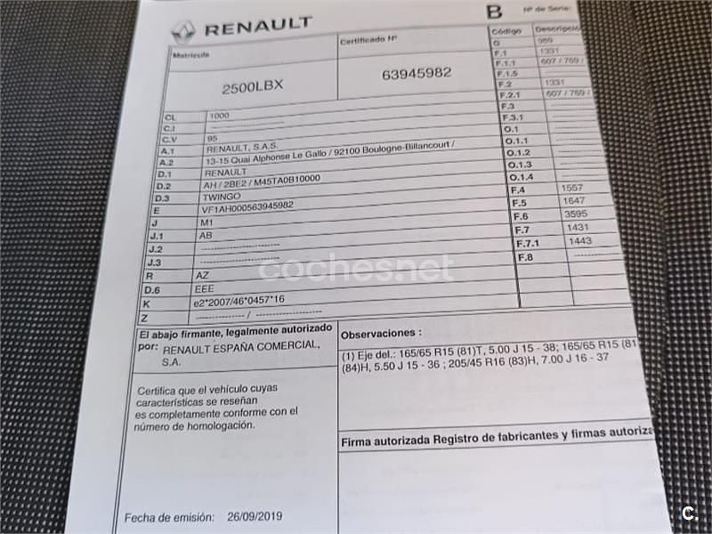 Azul Usado 2019 Renault Twingo Intens Utilitario | 7500 € (Precio justo) - Imagen 1/3