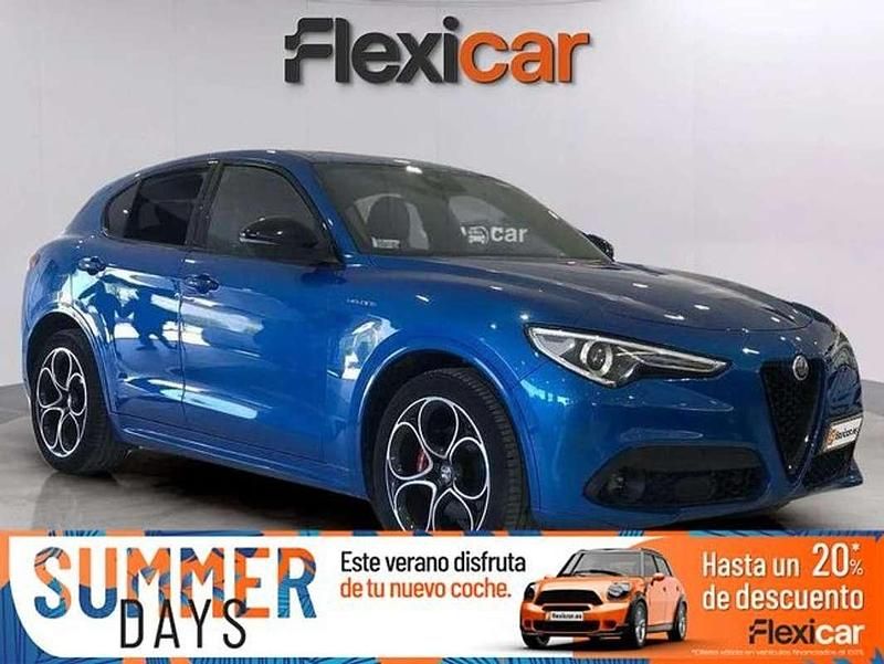 Azul Usado 2022 Alfa Romeo Stelvio Veloce SUV | 29.190 € (Precio justo) - Imagen 1/4
