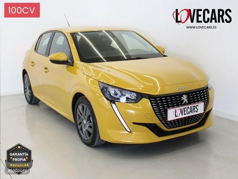 Usado Peugeot 208 Active 103 CV (75 kW) 2021 Amarillo Utilitario