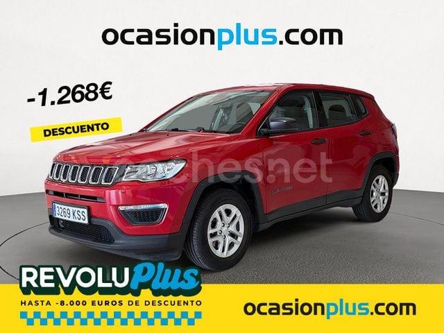 Rojo Usado 2018 Jeep Compass Sport SUV | 13.490 € (Buen precio) - Imagen 1/4