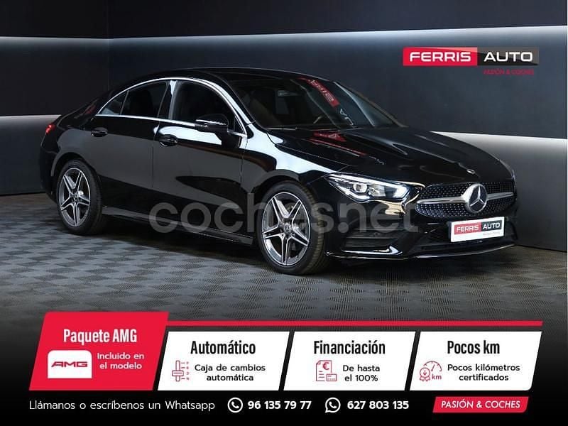 Negro Usado 2020 Mercedes CLA180 Berlina | 27.490 € (Buen precio) - Imagen 1/4