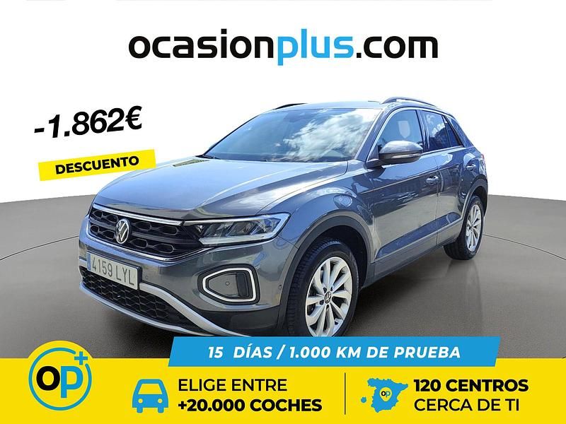 Usado VW T-Roc Life 150 CV (110 kW) 2022 Gris SUV