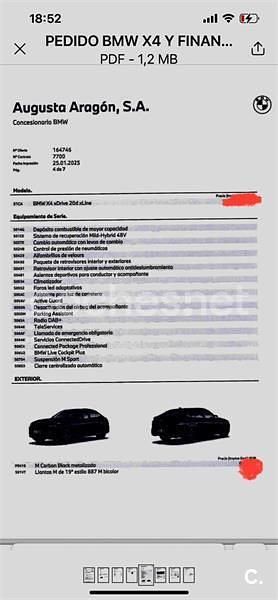 Usado BMW X4 xLine 190 CV (139 kW) 2025 Negro SUV