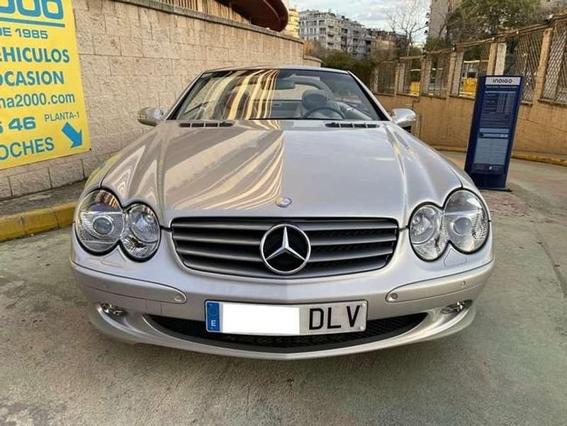 Usado Mercedes SL500 310 CV (228 kW) 2001 Gris / plata Descapotable