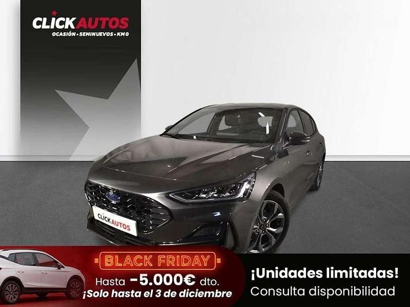 Gris Usado 2024 Ford Focus ST-Line Berlina | 21.250 € (Precio justo) - Imagen 1/4