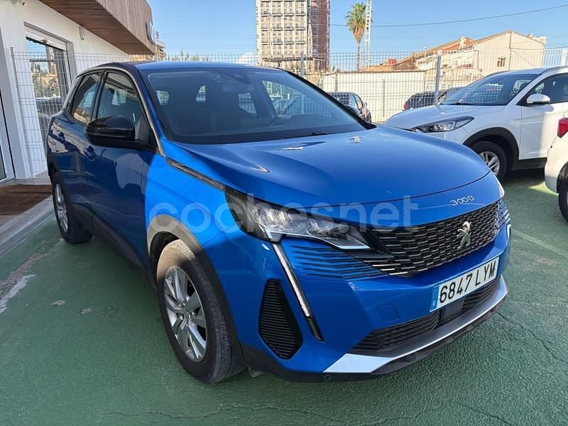 Azul Usado 2022 Peugeot 3008 Active SUV | 14.875 € (Precio justo) - Imagen 1/4