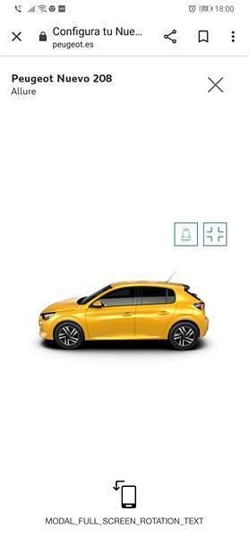 Usado Peugeot 208 GT 100 CV (73 kW) 2020 Naranja Utilitario