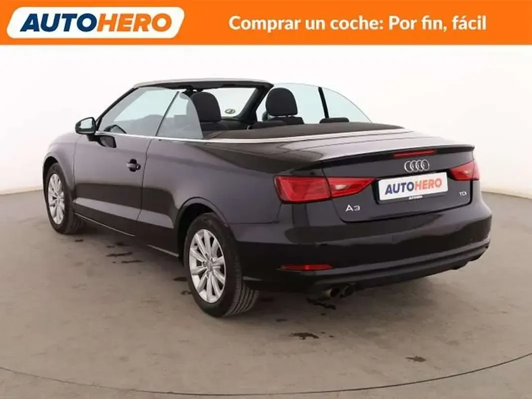 Usado Audi A3 Cabriolet Attraction 150 CV (110 kW) 2014 Negro Descapotable
