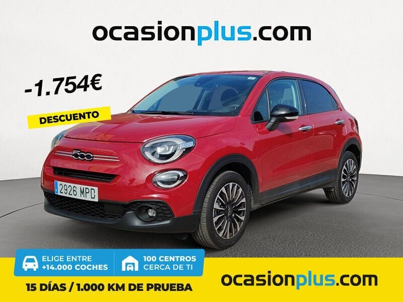 Rojo Usado 2024 Fiat 500X Club SUV | 19.300 € (Precio justo) - Imagen 1/4