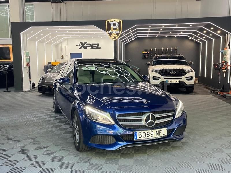 Azul Usado 2017 Mercedes C180 Familiar | 18.990 € (Precio justo) - Imagen 1/4