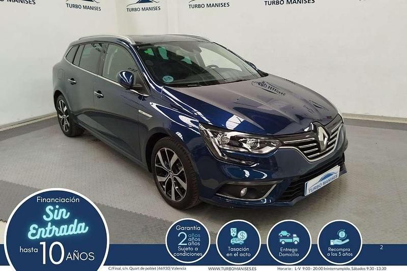 Azul Usado 2019 Renault Mégane GrandTour Bose Edition Familiar | 13.990 € (Precio justo) - Imagen 1/4