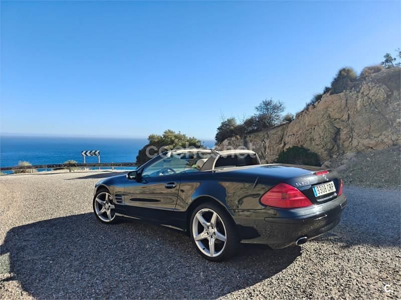 Usado Mercedes SL500 306 CV (225 kW) 2002 Negro Descapotable