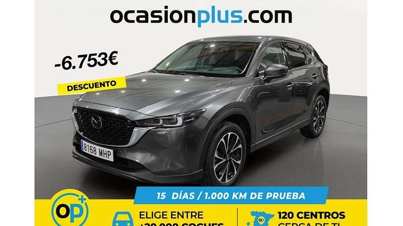 Gris Usado 2023 Mazda CX-5 Exclusive-Line SUV | 27.446 € (Precio justo) - Imagen 1/4