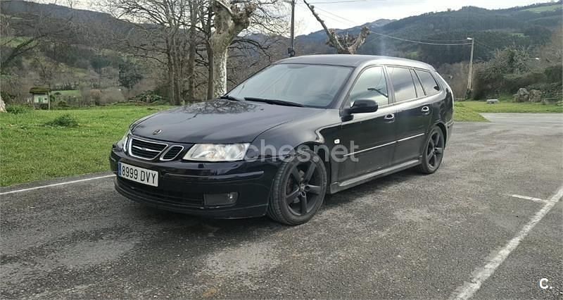 Usado Saab 9-3 Vector 150 CV (110 kW) 2006 Negro Utilitario