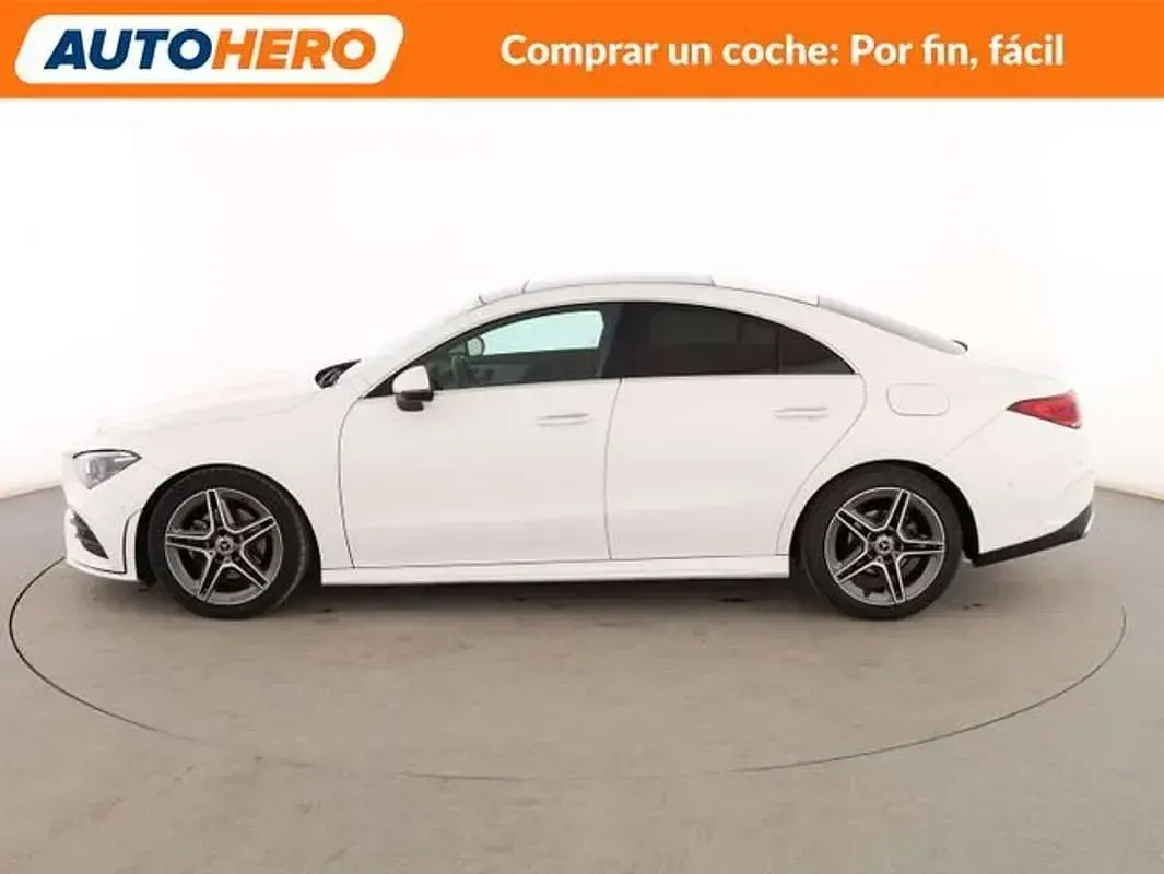Usado Mercedes CLA180 AMG line 136 CV (100 kW) 2019 Blanco Coupe