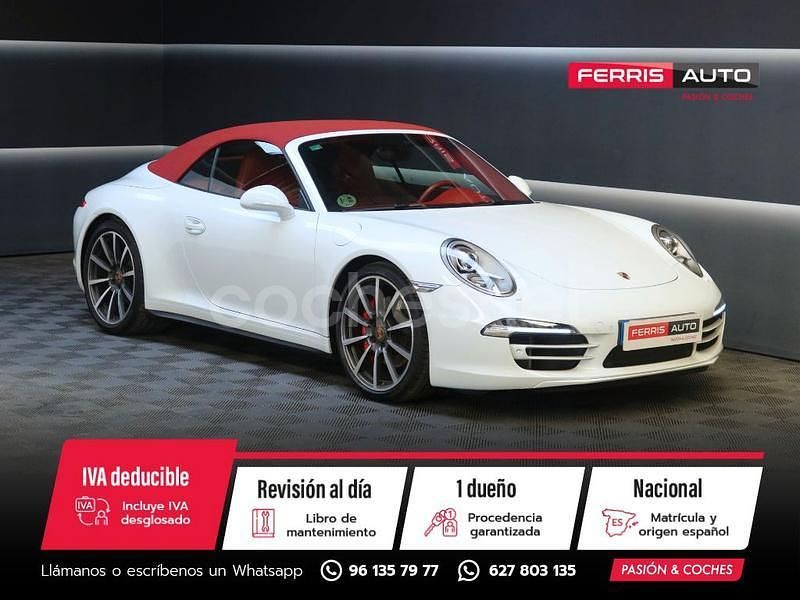 Blanco Usado 2013 Porsche 911 Carrera 4S Cabriolet Descapotable | 114.990 € - Imagen 1/4