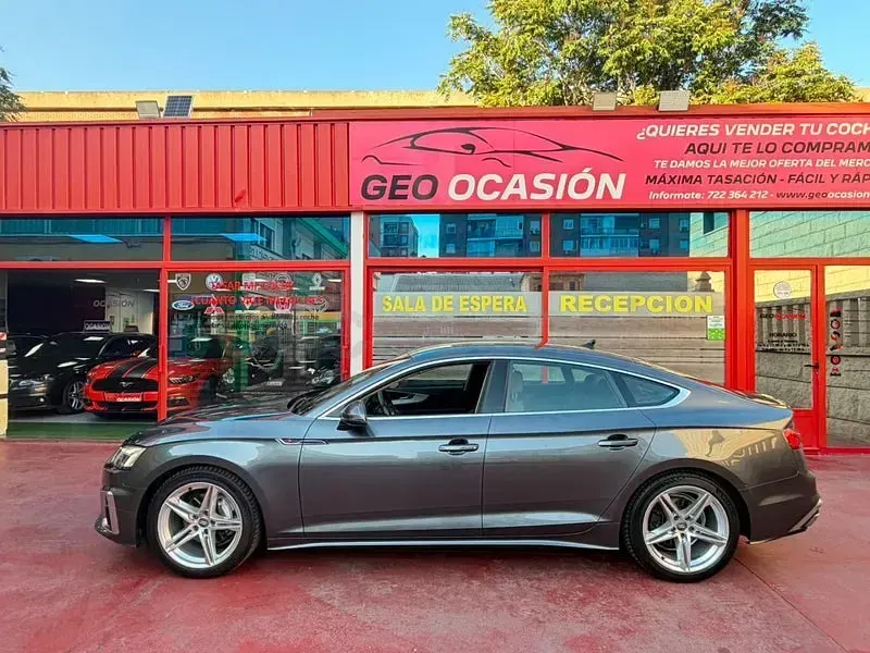 Usado Audi A5 Sportback S-Line 163 CV (119 kW) 2020 Gris / plata Utilitario