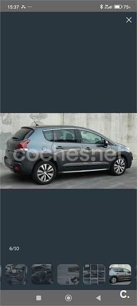 Usado Peugeot 3008 Allure 150 CV (110 kW) 2014 Gris / plata Familiar
