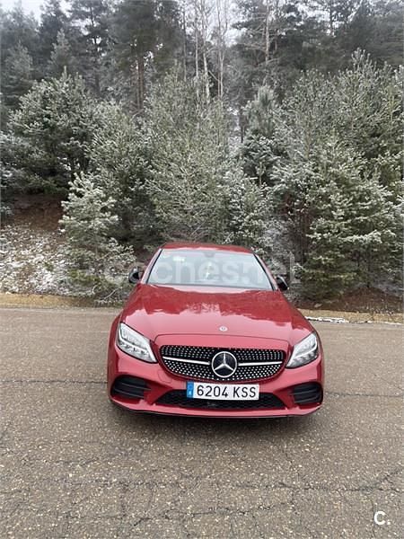 Usado Mercedes C220 170 CV (125 kW) 2019 Granate Berlina