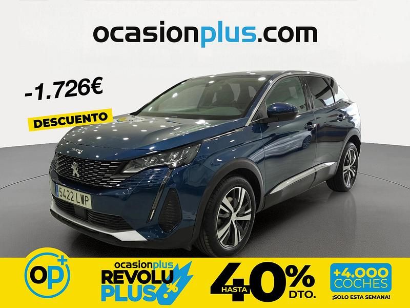 Usado Peugeot 3008 Allure 130 CV (95 kW) 2022 Azul SUV
