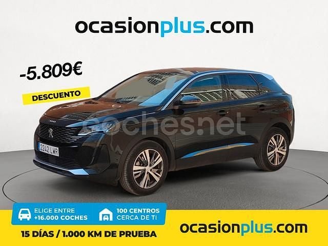 Negro Usado 2022 Peugeot 3008 Allure Recogida | 21.000 € (Precio justo) - Imagen 1/4