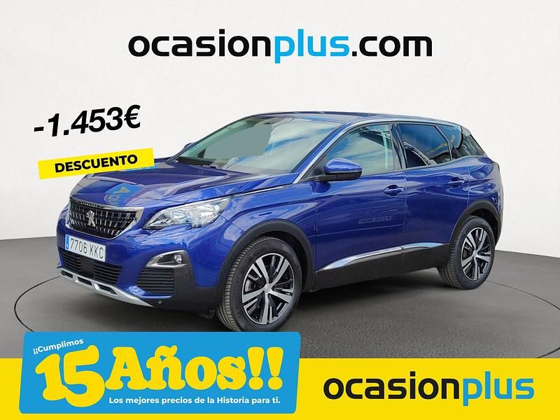 Azul Usado 2018 Peugeot 3008 Allure SUV | 15.990 € (Precio justo) - Imagen 1/4