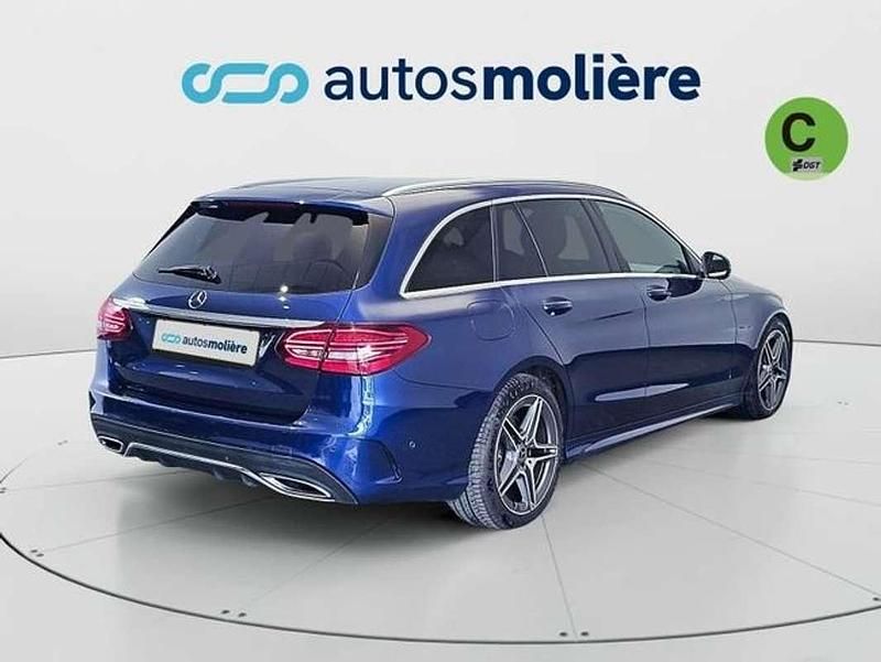 Usado Mercedes C220 194 CV (142 kW) 2018 Azul Familiar