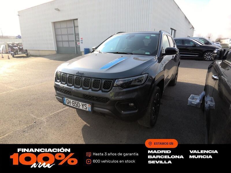 Gris Usado 2022 Jeep Compass Trailhawk SUV | 21.450 € (Buen precio) - Imagen 1/4