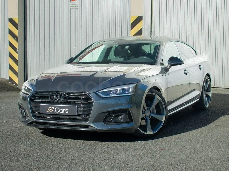 Usado Audi A5 Sportback Exclusive 218 CV (160 kW) 2017 Gris / plata Utilitario